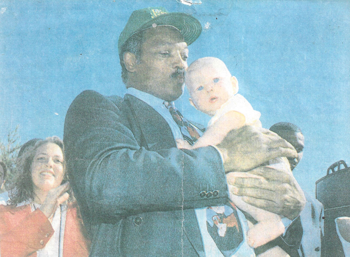 Jesse Jackson with Danaan in 1992